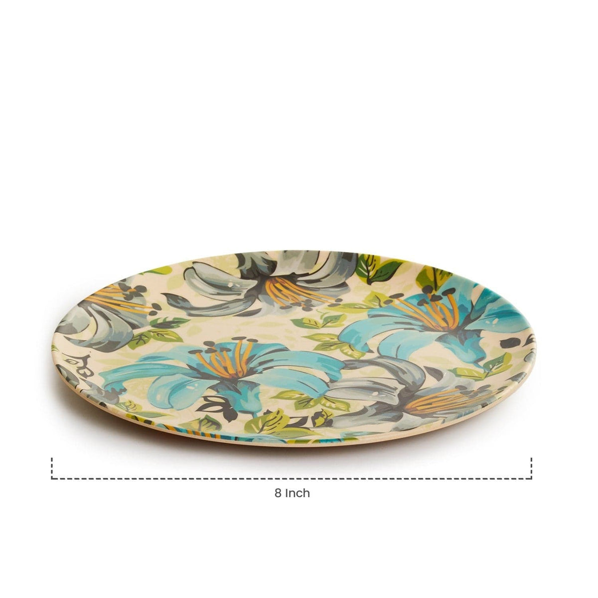 DailyUse EcoFriendly Bamboo Fiber Snack Plate Stylish & Sustainable