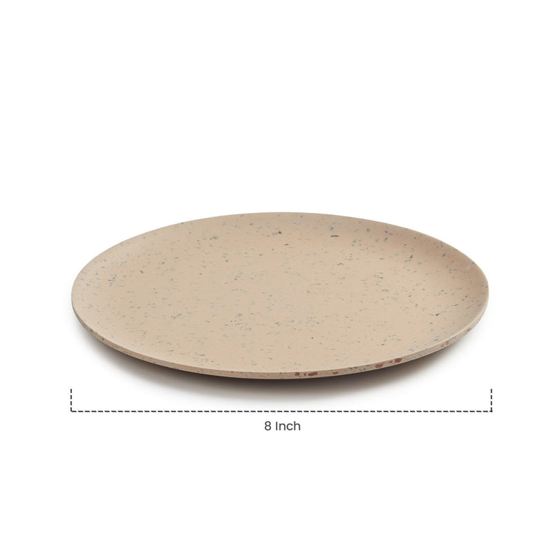 DailyUse EcoFriendly Bamboo Fiber Snack Plate Stylish & Sustainable