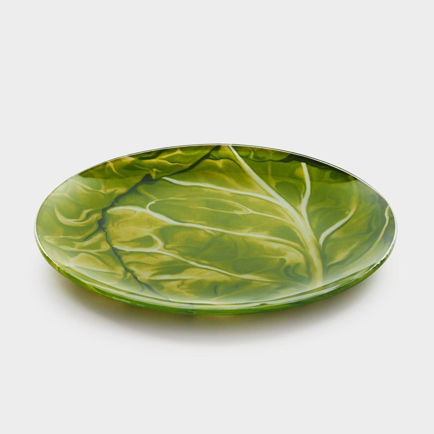 Red Butler Half Plates Designer Glass Snack Plate - Cabbage | 6pcs set DDP20A5 Redbutler