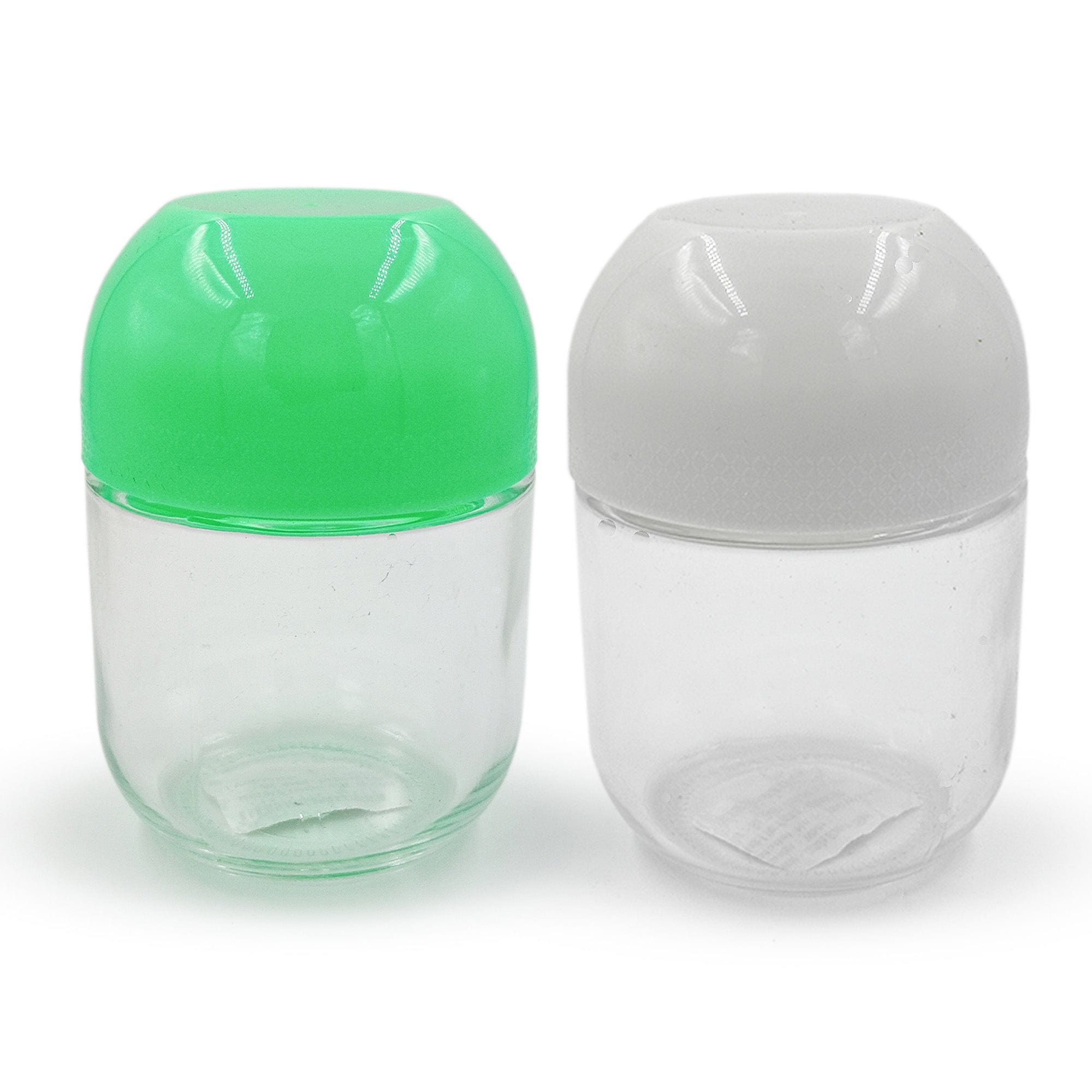 Red Butler Jars Glass Jars | 2pcs Set |350ml | Green & White DSGW35A4 Redbutler