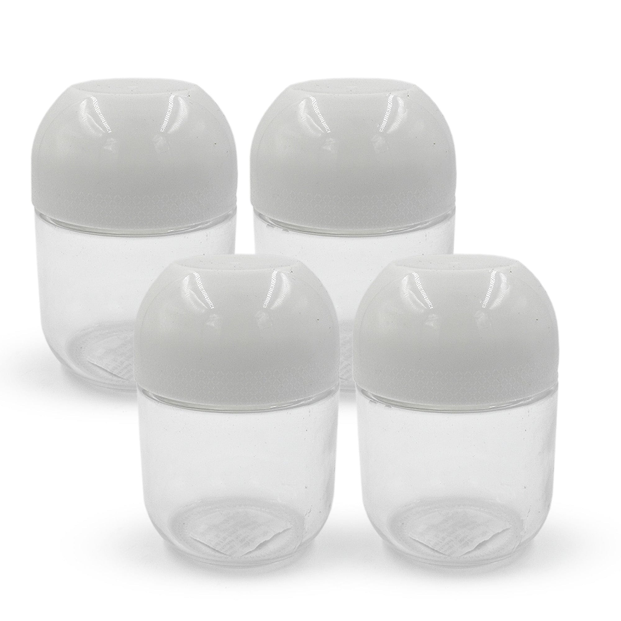 Red Butler Jars Glass Jars | 4pcs Set |350ml | White QSGW35A3 Redbutler
