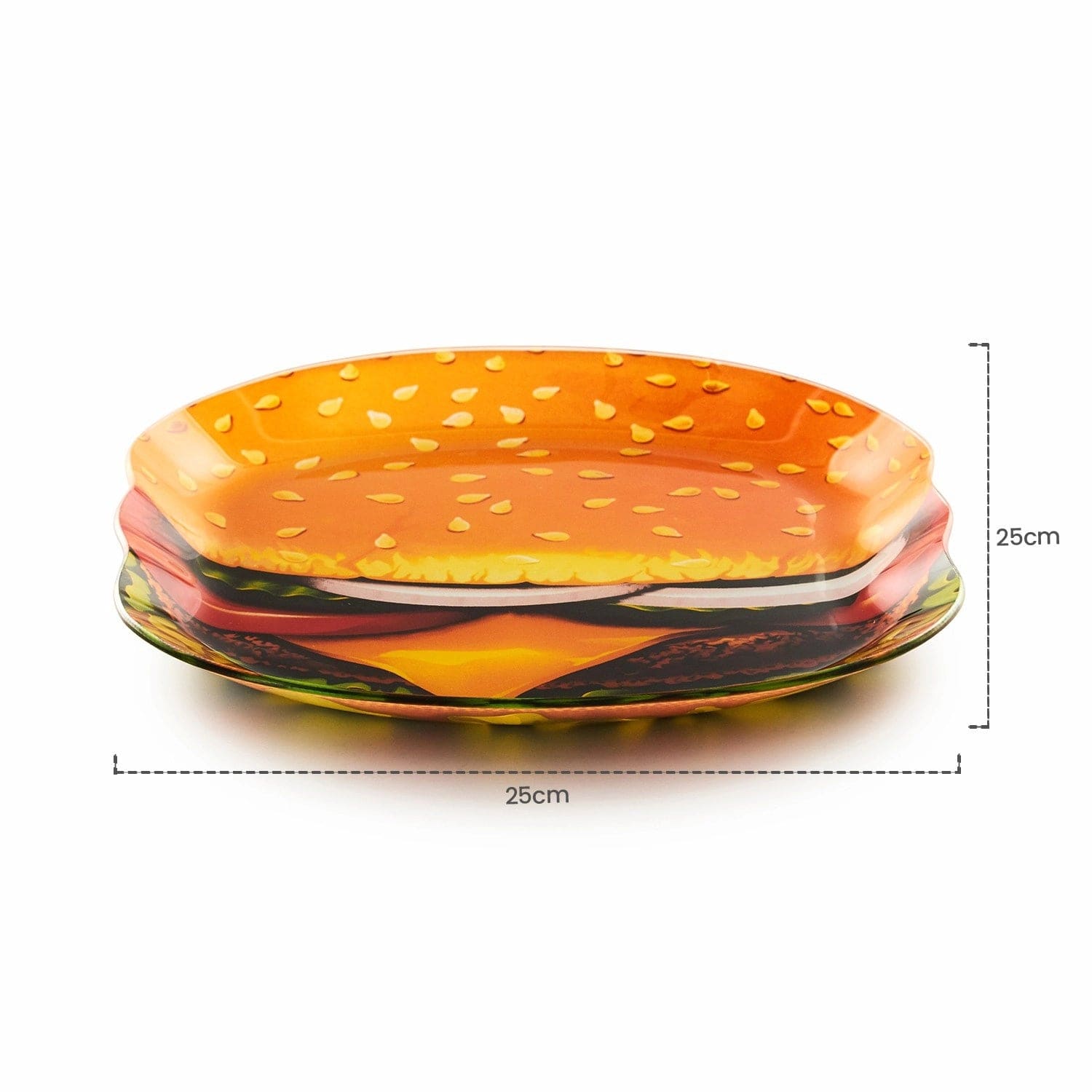 Red Butler Platter Burger Design Serving Platter | 2pcs Set DSST00B10Y21A1 DSSB10A1 Redbutler