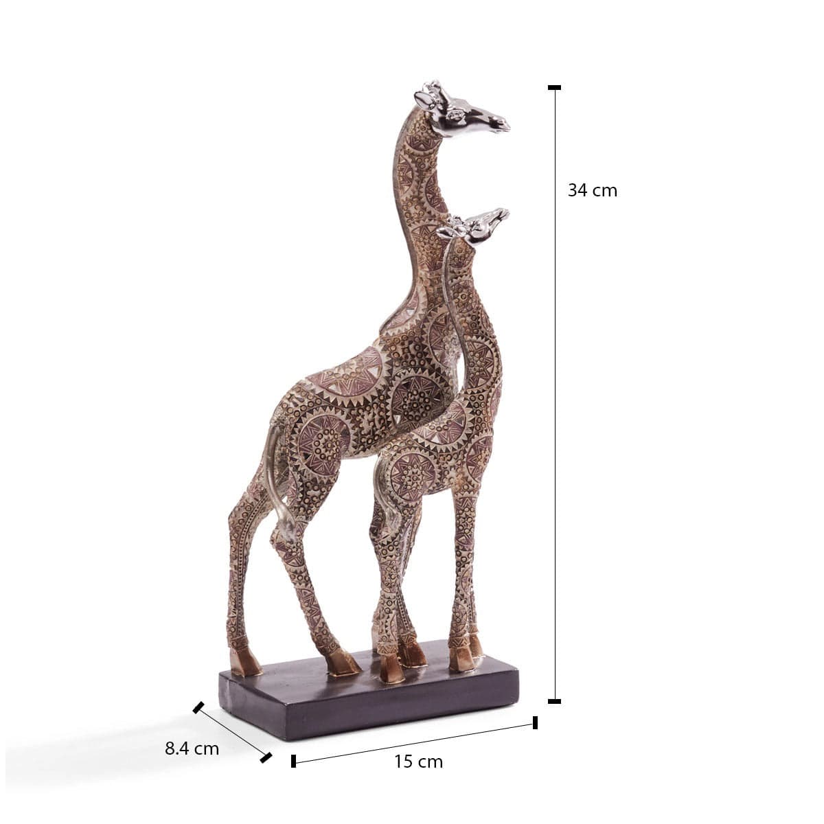 Red Butler Showpieces Decorative Giraffe Duo LPG06A1 Giraffe Duo Showpiece – Resin Masterpiece for Elegant Home Decor | Animal figurine showpieces Redbutler