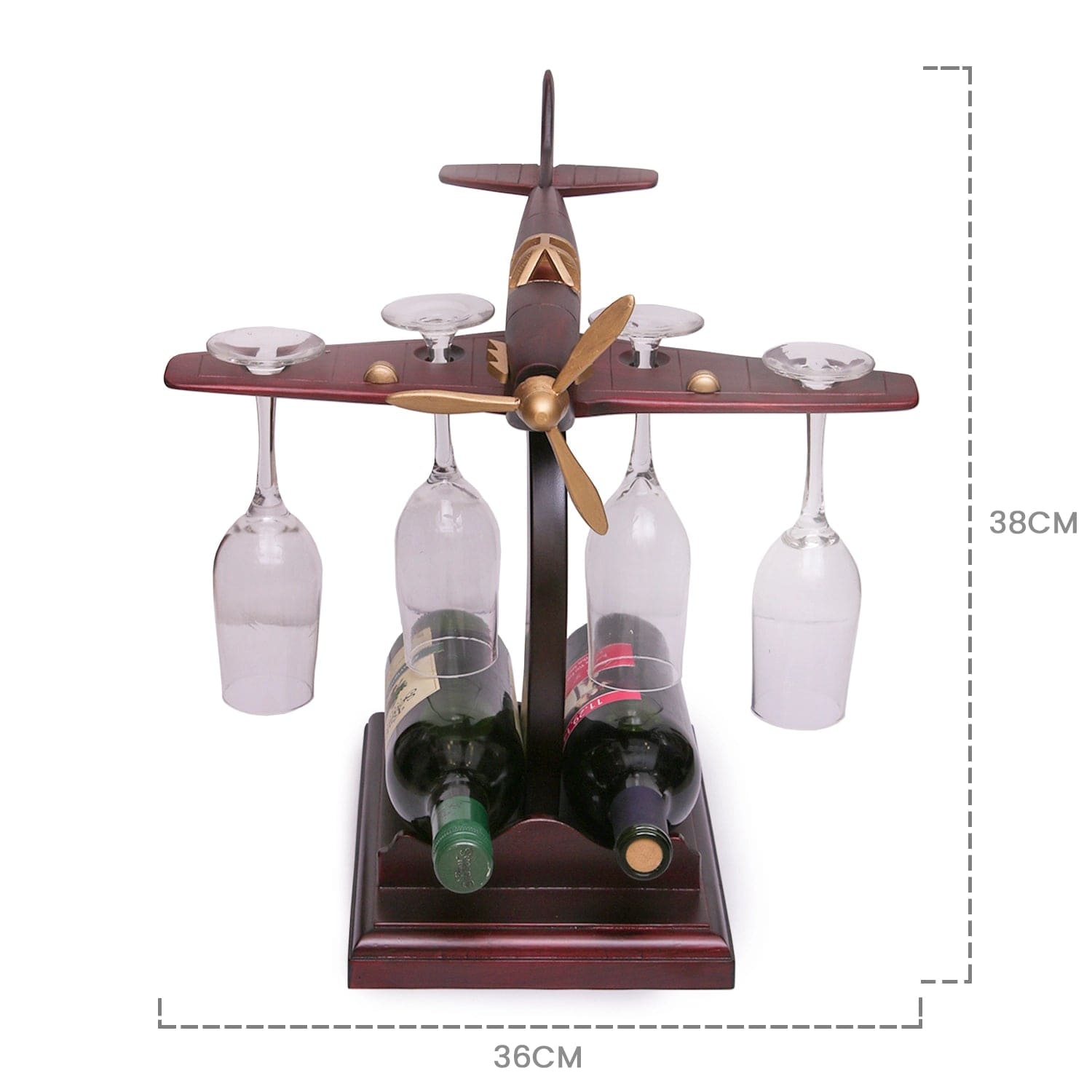Elevate Your Home Bar with Flying Airplane Wine Holder Modern Decor