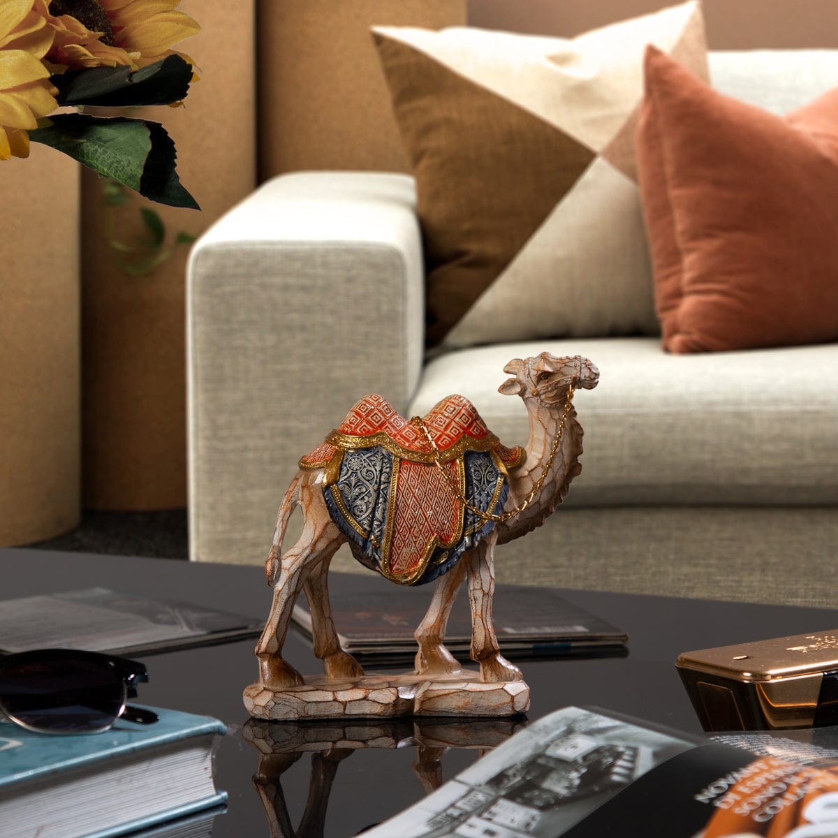 Red Butler Showpieces Dormedary Camel Small AADC00R06Y19A2 ADC06A2 Camel Showpiece – Elegance Inspired by Middle Eastern Artistry | Animal figurine showpieces Redbutler
