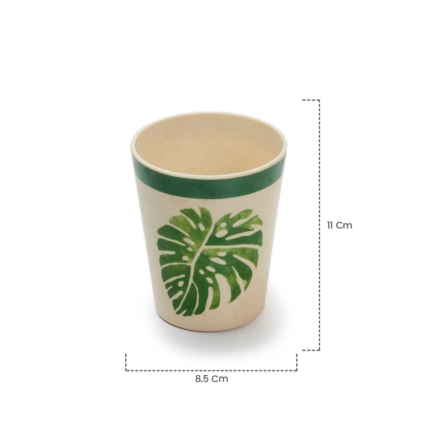 Red Butler Tumblers Bamboo Fibre Tumblers 380ml | 4pcs Set | Leaf Design BFG38A3 Daily-Use Eco-Friendly Bamboo Fiber Tumbler: Stylish & Sustainable Redbutler