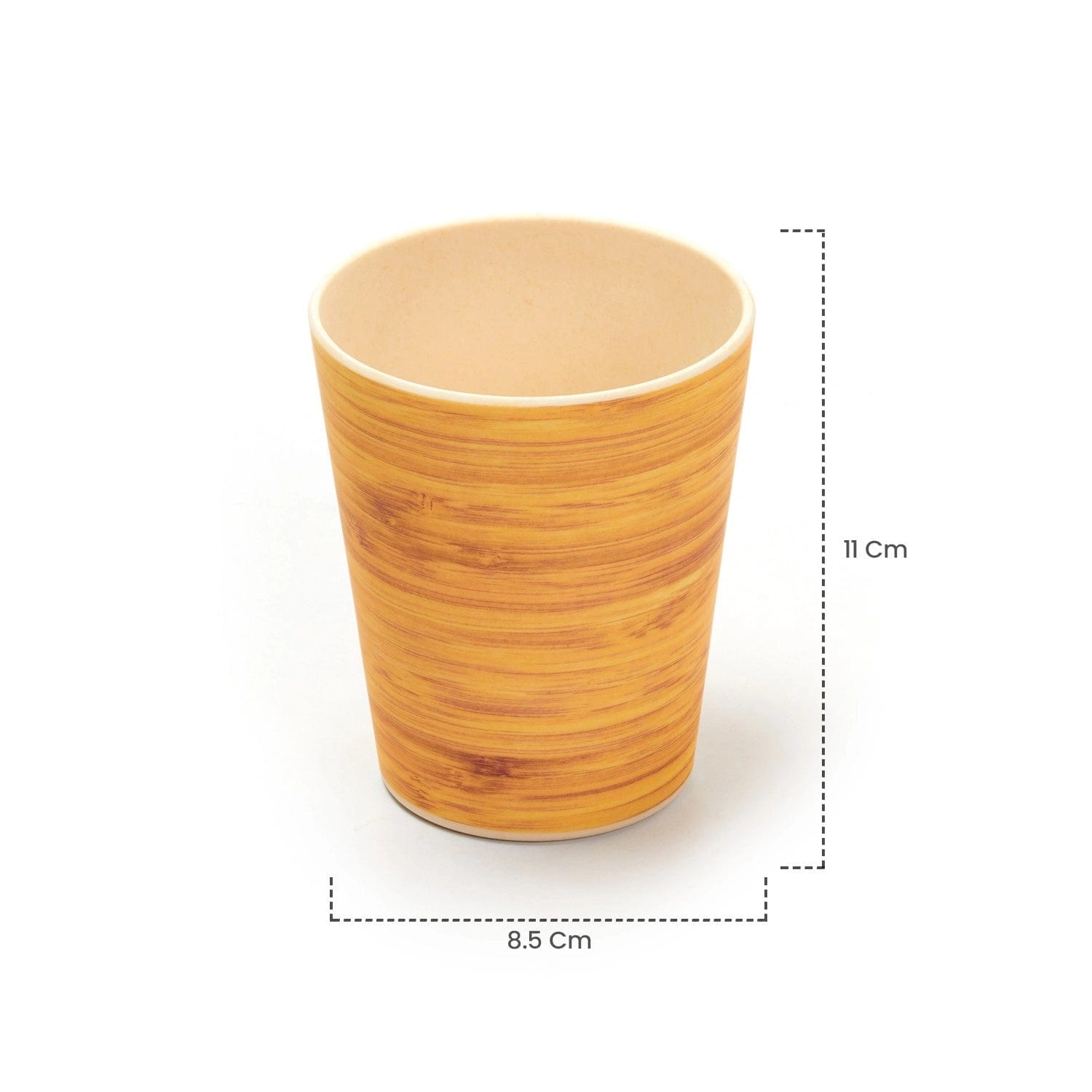 Red Butler Tumblers Bamboo Fibre Tumblers 380ml | 6pcs Set | Wooden Design BG38A4 Daily-Use Eco-Friendly Bamboo Fiber Tumbler: Stylish & Sustainable Redbutler