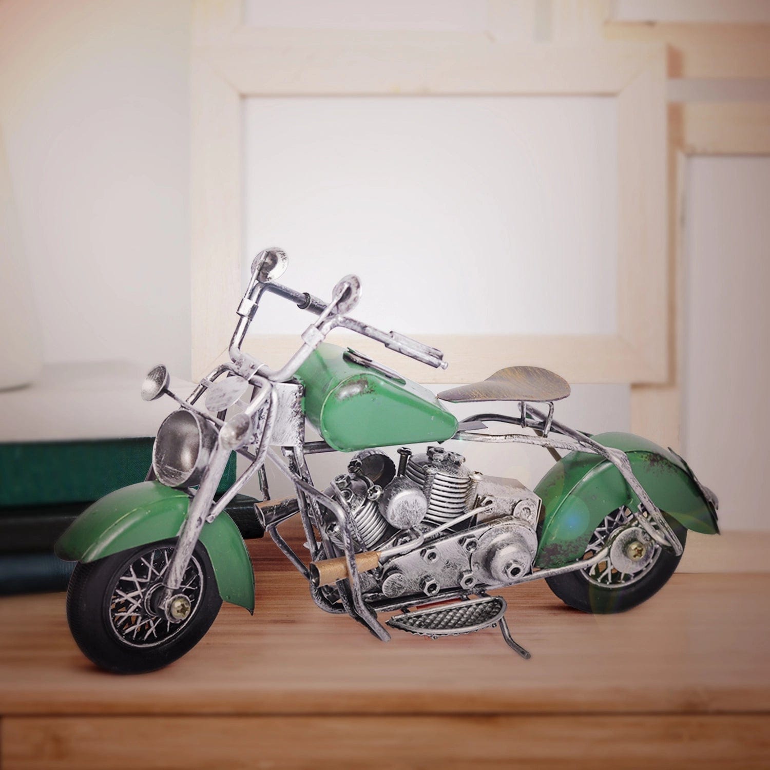 Red Butler Vintage Collection Decorative Vintage Bike AVVB00M03Y19A1 VVB03A1 Elevate Your Space with a Vintage Metal Bike - Modern Home Decor Redbutler