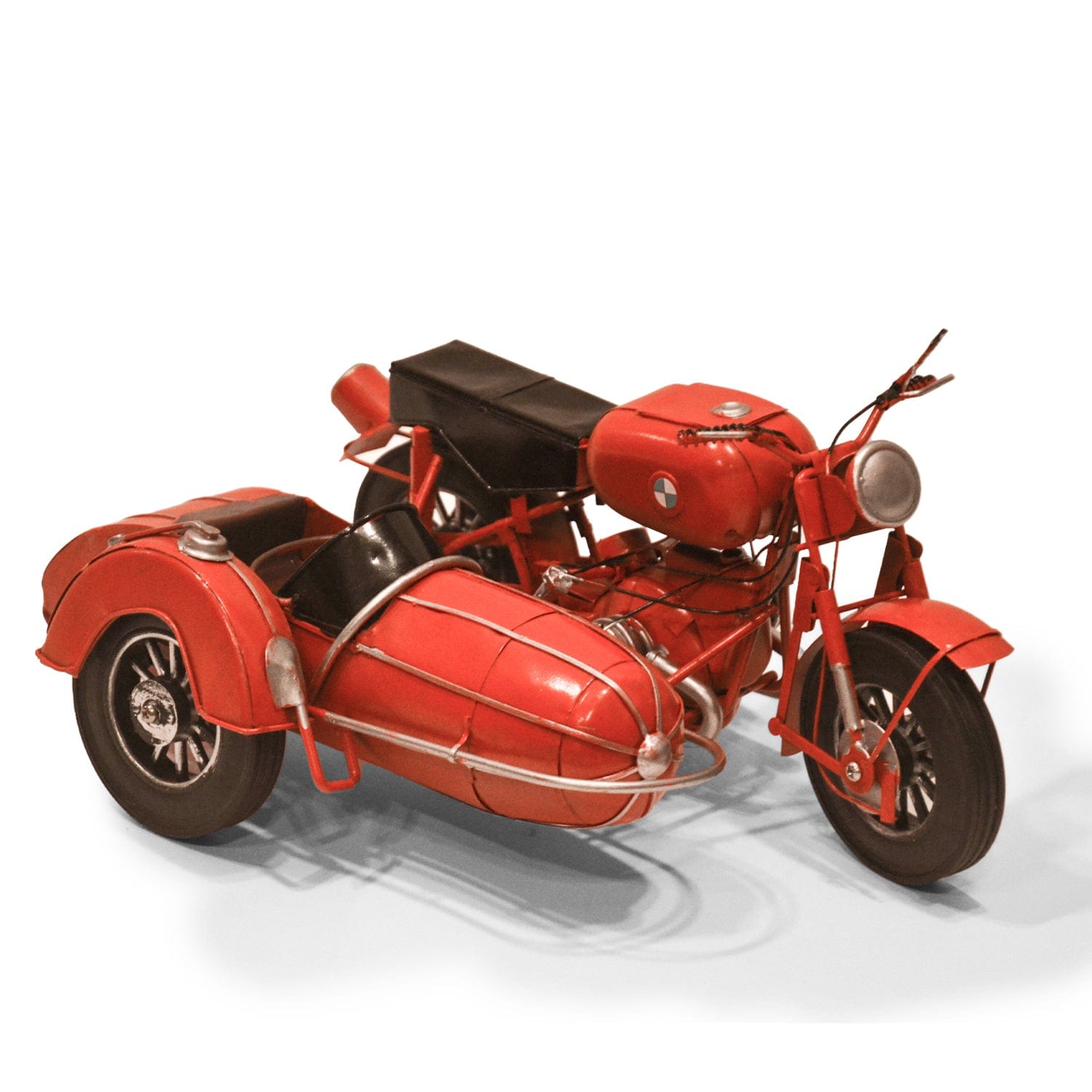 Red Butler Vintage Collection Decorative Vintage motorcycle sidecar AVVB00M06Y18A1 VVB06A1 Elevate Your Space with a Vintage Metal Bike - Modern Home Decor Redbutler
